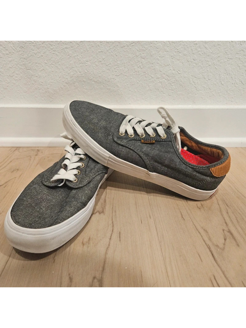 Vans Chima Ferguson Pro Cord Chambray Gray Skate Shoes Men’s 10.5